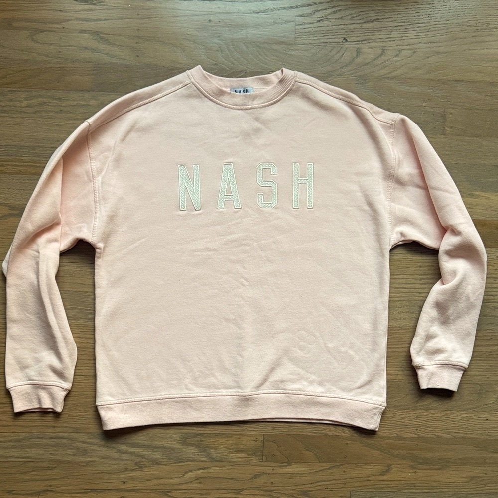 The Nash Collection Light Pink NASH Crewneck Sweatshirt S/M